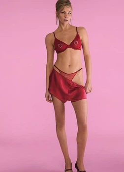 Комплект Victoria’s Secret червоний 34D-M