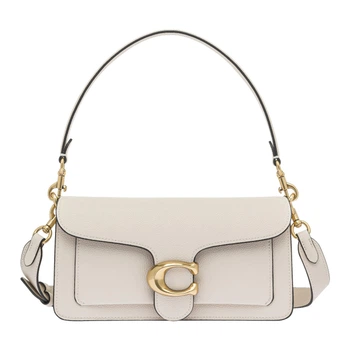 Сумка женская кожаная Coach Tabby Shoulder Bag 26 Chalk