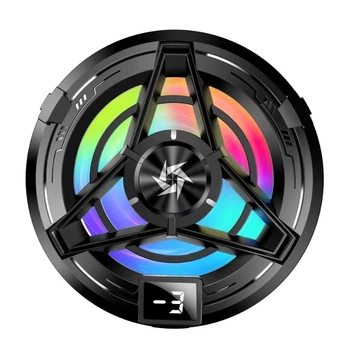 Кулер для смартфона SL17, LED, магнитный, с клипсой и дисплеем, Type-C, 10W, 25dB, Black
