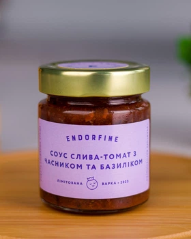 Соус слива-томат з часником та базиліком Endorfine, 234 г