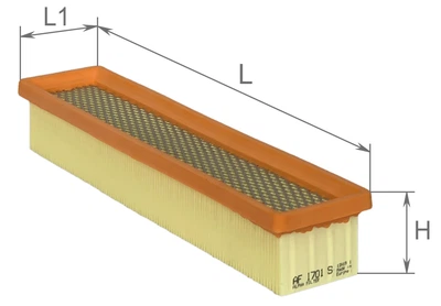 Фильтр воздушный с сеткой Alpha Filter DACIA RENAULT Logan II-IV, Clio II, Kangoo, Symbol, Sandero (Stepway) II 1.2 13-, NISSAN Kubistar, 1.0-1.6, 00- (AF1701S)