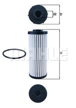 Фильтр масляный АКПП VW T5 09-15, AUDI Q3 11- (пр-во KNECHT-MAHLE) HX139D MAHLE (HX139D)