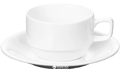 Чашка чайная с блюдцем Wilmax 220 мл (WL-993008)