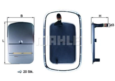 Фильтр АКПП BMW 3 (E46)/5 (E39) 1.6-3.0ii 00-05 (з прокладкою) M52/M54/N46 KNECHT HX 159KIT UA63 MAHLE (HX159KIT)