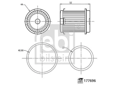 Фильтр масляный АКПП HONDA CIVIC, CR-V 96- (выр-во FEBI) Febi Bilstein (177696)