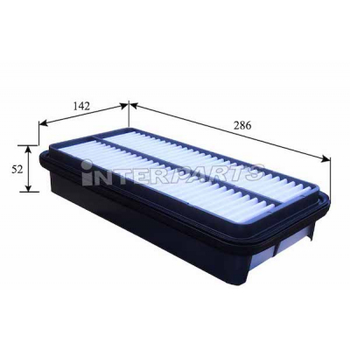 Воздушный фильтр для автомобиля Interparts IPA-909