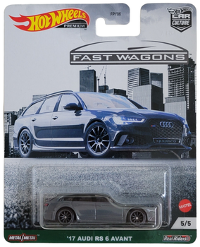 Машинка Hot Wheels Premium '17 Audi RS 6 Avant 2021 Fast Wagons 5/5 Car Culture GRJ65