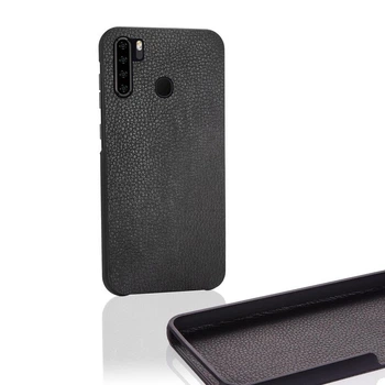 Чехол Бампер Blackview A80 Plus с накладкой Эко-кожа Черный
