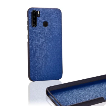 Чехол Бампер Blackview A80 Plus с накладкой Эко-кожа Синий