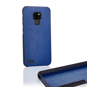 Чехол Бампер Ulefone Note 7P с накладкой Эко-кожа Синий