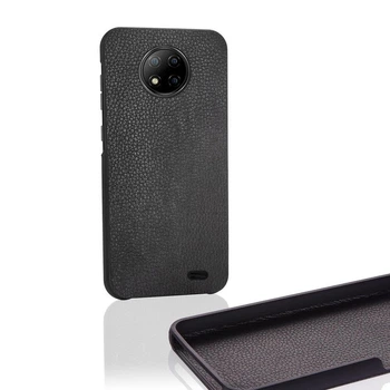 Чехол Бампер Oukitel C19 с накладкой Эко-кожа Черный