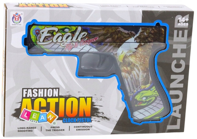 Pistolet LEAN Toys na kulki wodne i strzałki piankowe z laserem Nadruk Orzeł 24263 (5905991054092)