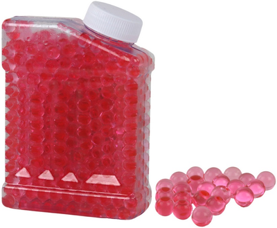 Pojemnik LEAN Toys z gotowymi czerwonymi kulkami żelowymi do pistoletów 700 szt 17638 (5905991004875)