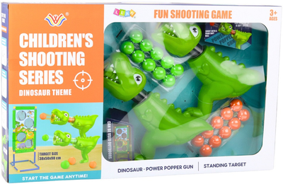 Стрілецький набір LEAN Toys Пускові установки у формі динозаврів 2 шт 24316 (5905991054627)