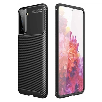 Чехол VVawe Premium TPU Ultimate Experience Silicone Case Carbon для Samsung Galaxy S21 black