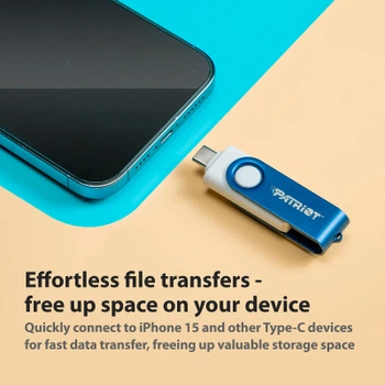 USB флеш накопитель Patriot 256GB Xporter X550 USB 3.2/Type-C (PS256GX550AAD)