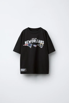 Подростковая футболка для мальчика Zara 7099/622 140 см Черный