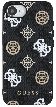 Etui Guess PU 4G Peony z MagSafe na iPhone 16e Black (3666339453299)