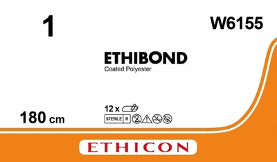 Этибонд Эксель Ethicon зеленый 180 см M4 USP1 без иглы (W6155)