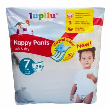 Підгузки - трусики Lupilu soft & dry 7 (17+ кг), 28 шт