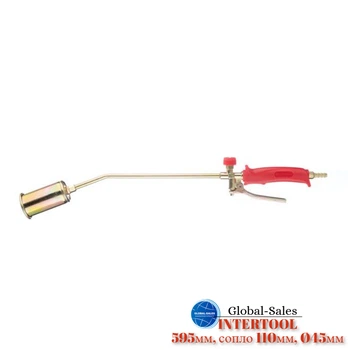 Горелка газовая Intertool 45 x 595 мм с клапаном (GB-0044)