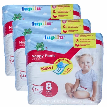 Підгузки - трусики Lupilu soft & dry 8 (19+ кг), 72 шт