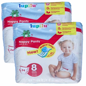 Підгузки - трусики Lupilu soft & dry 8 (19+ кг), 48 шт