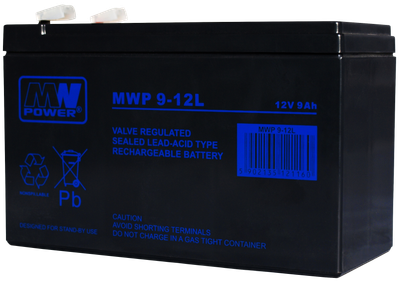 Akumulator MW Power VRLA AGM MWP 9-12L 12V 9Ah (5902135121160)