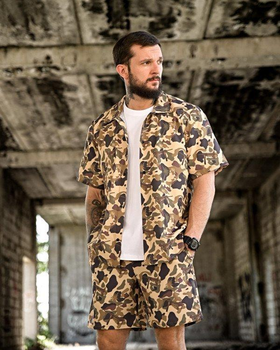 Летний мужской костюм футболка+шорты 2XL/3XL мультикам (92986)