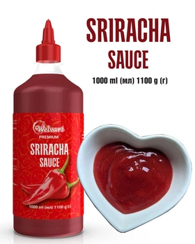 Соус в бутылке Sriracha Sauce Welvart,бутылка 1100г