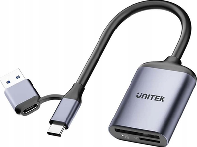 Czytnik kart Unitek 2-in-1 USB-C/A SD4.0 Card Reader (R1018E01)