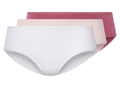 Трусики-хипстеры набор 3 шт. хлопковые для женщины Esmara LYCRA® 474529 M Комбинированный