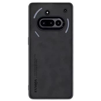 Кожаный чехол - накладка Fanoya для Nothing Phone (3a) black