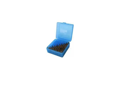 Коробка Proclean box AR-100 на 100 патронов кал. 22 Hornet; 223 Rem., 5,45х39. Цвет – голубой