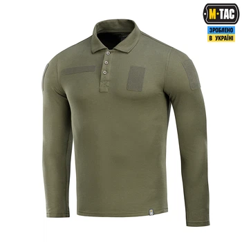 Поло тактичне довгий рукав M-Tac Army Olive (XS) 65/35 80021062-XS