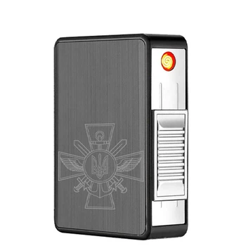 Автоматический Портсигар С Зажигалкой Usb 20 Шт. FOCUS ПА-29
