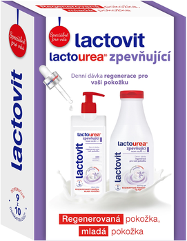 Zestaw kosmetyków pielęgnacyjnych Lactovit LactoUrea Firming Żel pod prysznic 500 ml + Mleczko do ciała 400 ml (8411135008144)