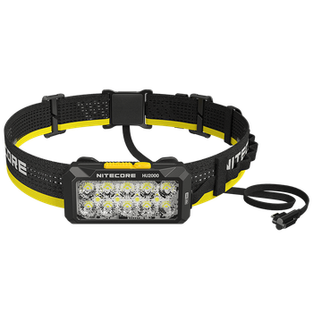 Налобний ліхтар Nitecore HU2000 із зовнішнім живленням (USB Type-C)