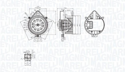 Вентилятор салона Magneti Marelli (069412281010)