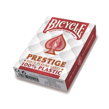 Пластиковые игральные карты Bicycle Prestige Poker 100% Plastic Красные