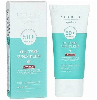 Солнцезащитный крем с экстрактом чайного дерева - Jigott Signature Tea Tree Sunscreen SPF 50+ PA++++ 70ml (1454122-37965565)