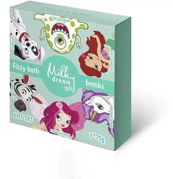 Набір, 7 продуктів - Milky Dream Kids Fizzy Bath Bombs Gift Set Набір, 7 продуктів (1143232-1051954520-2)