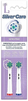 Сменные головки "Electric Sensitive" деликатный уход, для электрических зубных щеток, совместимы с Oral-B, 2 шт. - Silver Care 2шт (1292525-336396935-2)