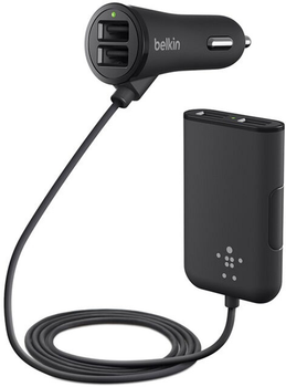 Ładowarka samochodowa Belkin Road Rockstar USB Charger 2 USB x 2.4 A + 2 USB x 1.2 A Black (F8M935bt06-BLK)