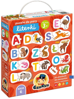 Puzzle do pary CzuCzu Literki 48 elementów 493679 (5902983493679)