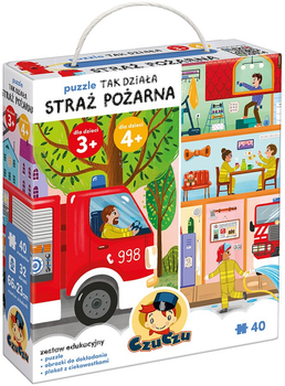 Puzzle CzuCzu Tak działa straż pożarna 40 elementów 3808 (5902983493808)