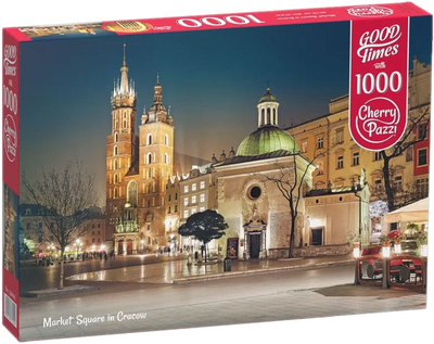 Puzzle CherryPazzi Market square in Cracow 1000 elementów 30004 (5903728730004)