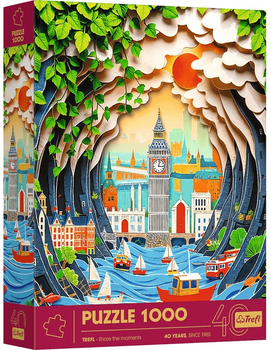 Puzzle 3D Trefl 40-Lecie Trefl Londyn 1000 elementów 40043 (5900511400434)