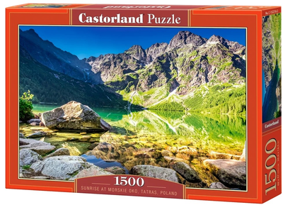 Puzzle Castorland Sunrise at morskie oko Tatras Poland 1500 elementów C-152216-2 (5904438152216)