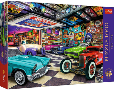 Puzzle Trefl Premium Plus Quality Tea time Garaż kolekcjonera samochodów 1000 elementów 10845 (5900511108453)